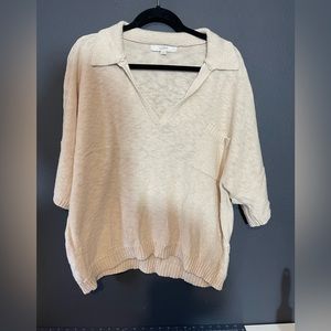 Loft V-neck Collard Sweater